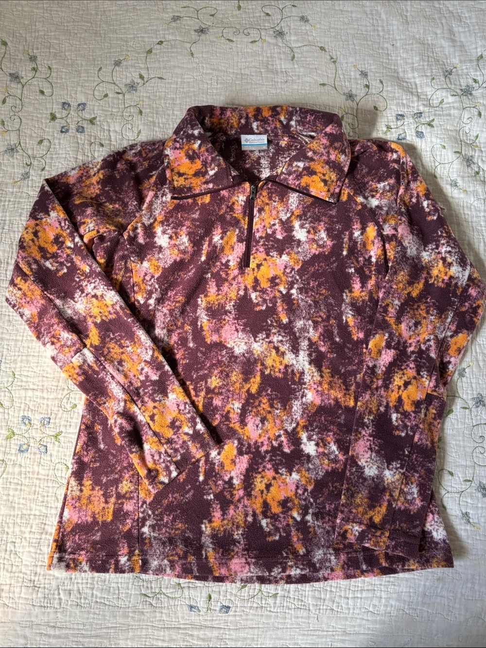 Columbia Glacial IV Print 1/2 Zip Fleece Pullover Women’s M